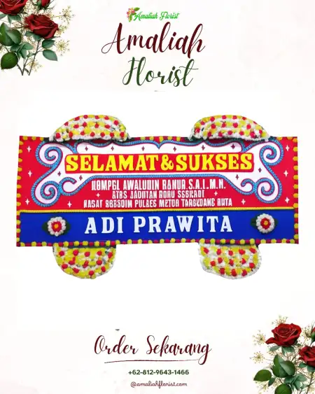 Papan Bunga Ucapan Selamat Sendangtirto
